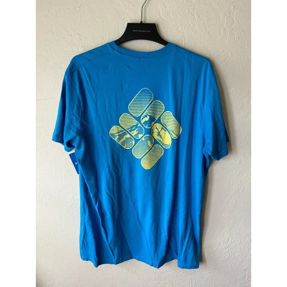 Men's Columbia Short Sleeve T-shirt in Blue, Size XL